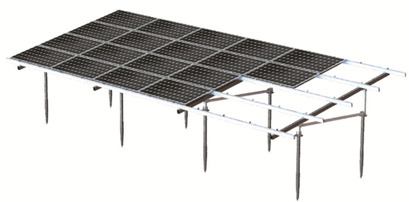 Aluminum شمسي Ground Mounting System